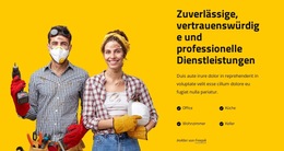 Vertrauenswürdige Und Professionelle Dienstleistungen – Web-Vorlage