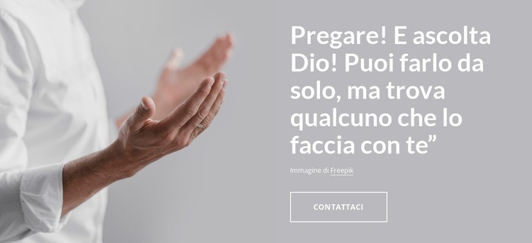 Prega e ascolta Dio Modello HTML5