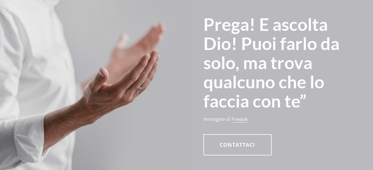 Prega e ascolta Dio Tema WordPress