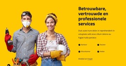 HTML-Pagina Voor Vertrouwde En Professionele Diensten