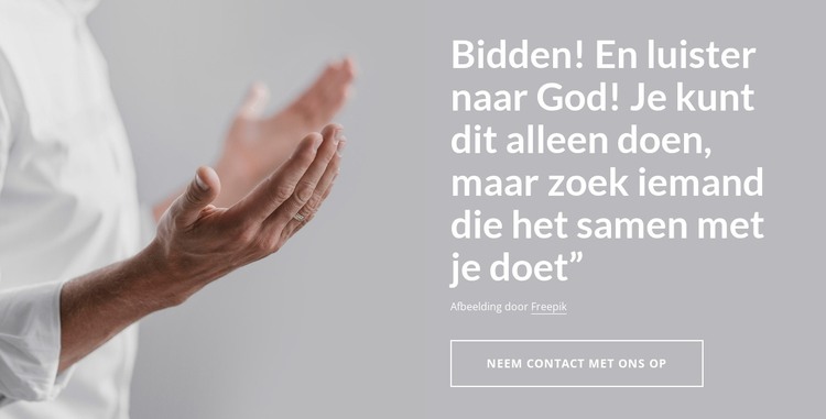 Bid en luister naar God HTML-sjabloon