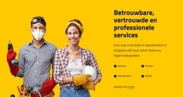 Exclusieve HTML5-Sjabloon Voor Vertrouwde En Professionele Diensten