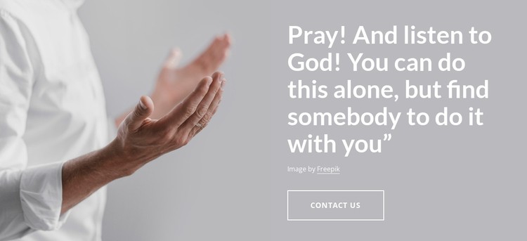 Pray and listen to God Static Site Generator