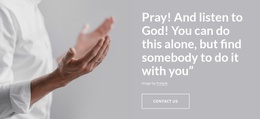 Layout Functionality For Pray And Listen To God