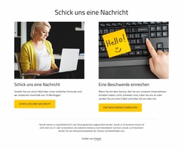 Joomla-Seitenersteller Für Schick Uns Eine Nachricht