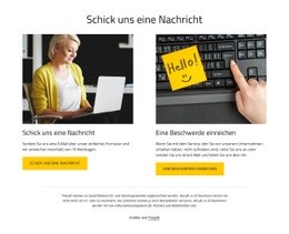 Schick Uns Eine Nachricht - Website-Vorlagen
