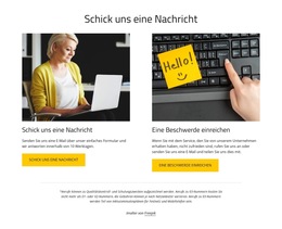 Schick Uns Eine Nachricht - Kostenloses CSS-Theme
