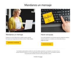 Mandanos Un Mensaje: Código De Plantilla HTML