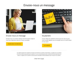 Envoie-Nous Un Message - Thème CSS Gratuit