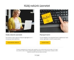 Küldj Nekünk Üzenetet - HTML Sablon Kód