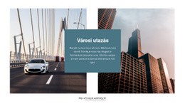 Városi Utazás - Egyszerű Webhelysablon