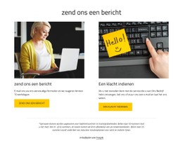 Sjabloondemo Voor Zend Ons Een Bericht