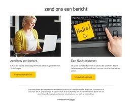 Zend Ons Een Bericht - HTML Generator