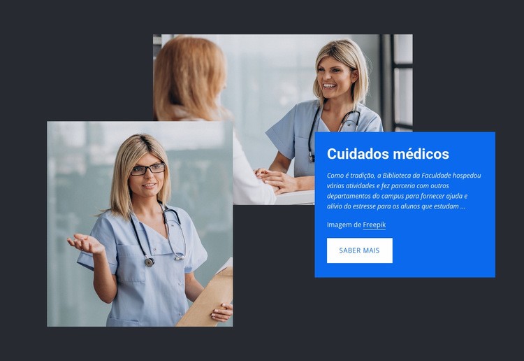 Cuidados de saúde de alta qualidade Modelos de construtor de sites