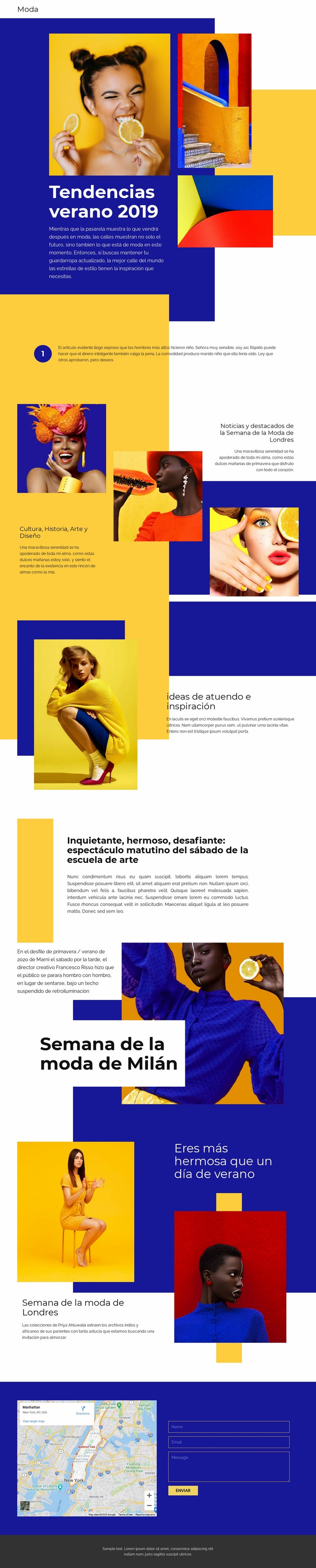 Tendencias sumergidas Diseño de páginas web