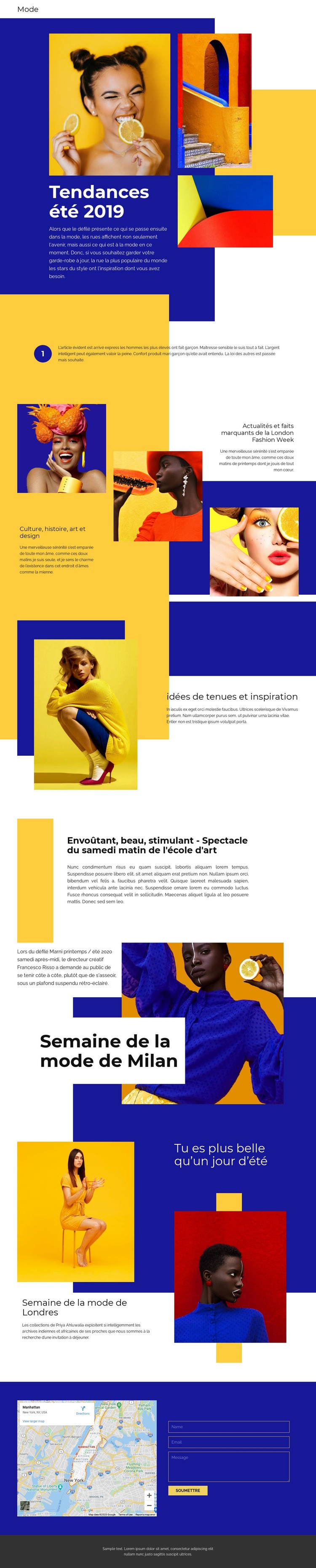 Tendances Sumer Conception de site Web