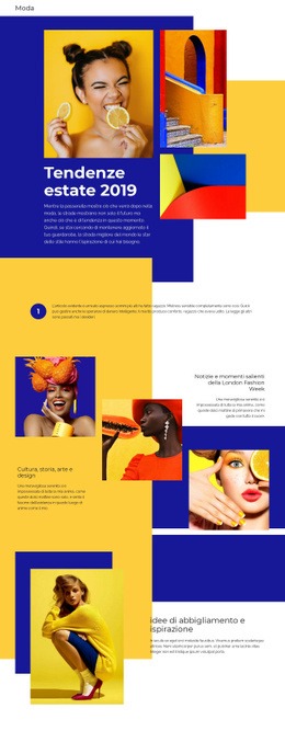 Fantastico Design Del Sito Web Per Sumer Trends