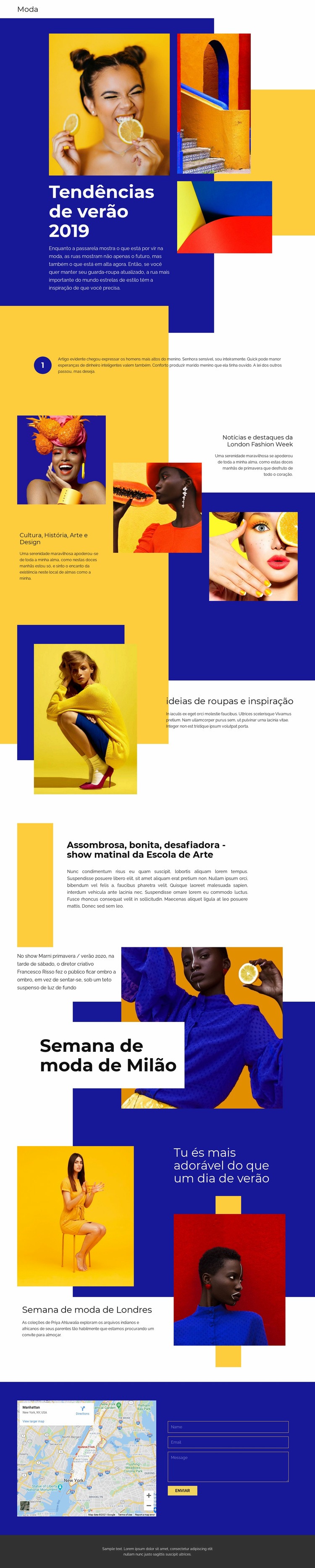 Tendências da Suméria Design do site