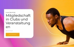 Gebrauchsfertiger Website-Builder Für Vereinsveranstaltung