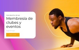 Creador De Sitios Web Listo Para Usar Para Evento De Clubes