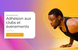 Événement Club - Maquette De Site Web Créative Et Polyvalente