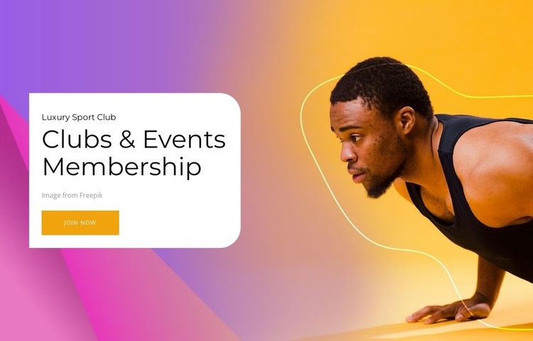 Clubs event Webflow Template Alternative