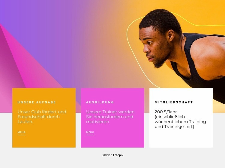 Fitnessreise Website design