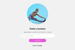 Únete Al Club De Yoga - Maqueta De Sitio Web De Arrastrar Y Soltar