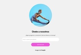 Únete Al Club De Yoga: Plantilla De Página HTML5