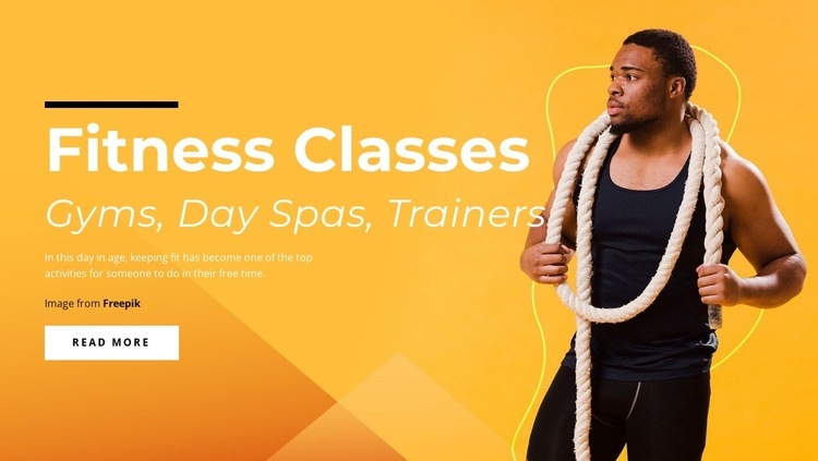 Premium fitness Homepage Design
