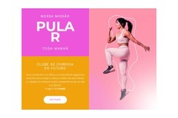 Um Design De Site Exclusivo Para Treinamento Com Tudo Incluído