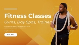 Premium Fitness Web Page Design