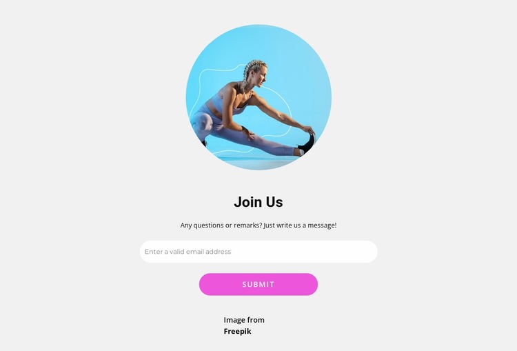 Join yoga club Website Builder Templates