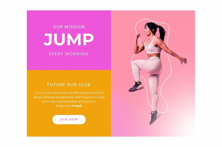 All-inclusive training Landing Page