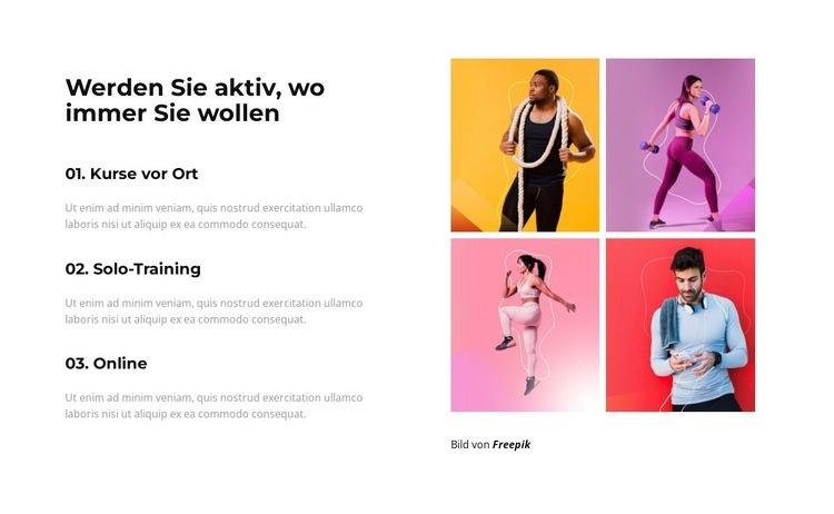 Sport ist Wellness HTML Website Builder