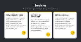 Diseño Del Sitio Para Reparación Y Servicios Eléctricos