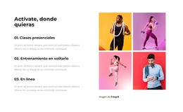 El Deporte Es Bienestar: Plantilla HTML5 Adaptable