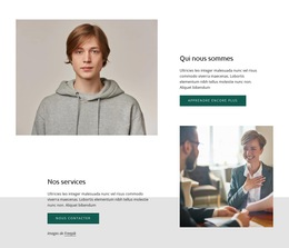 Fonctionnalité De Mise En Page Pour Société De Conseil En Entreprise