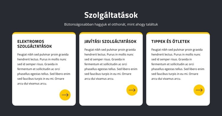 Javítási és elektromos szolgáltatások HTML Sablon