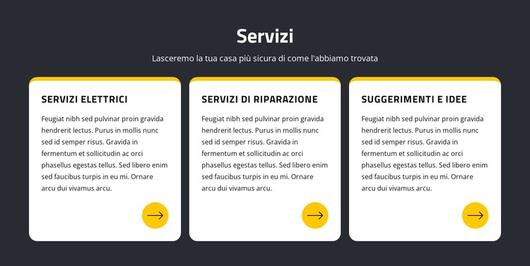 Riparazione e servizi elettrici Modello HTML