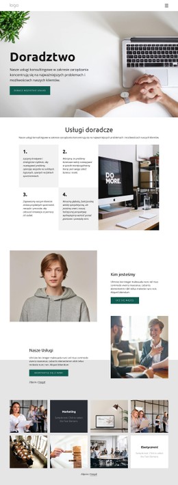 Firma Doradca Biznesowy Podstawowy Szablon HTML Z CSS