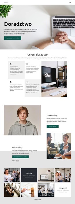 Firma Doradca Biznesowy - Szablon Strony HTML
