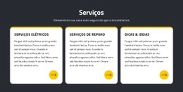 Design Do Site Para Reparações E Serviços Elétricos