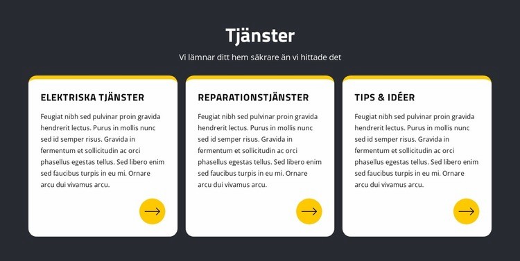 Reparation och eltjänster Hemsidedesign