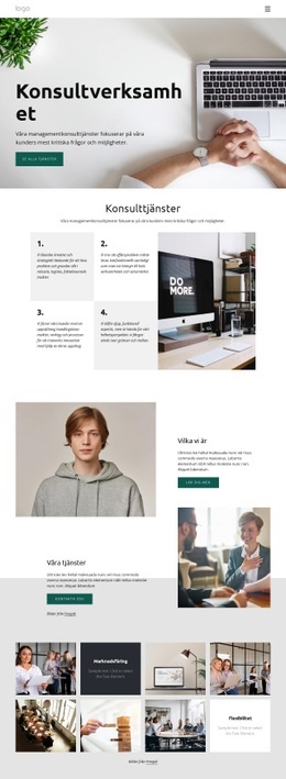 Företagskonsultföretag - Skapa Fantastisk Mall