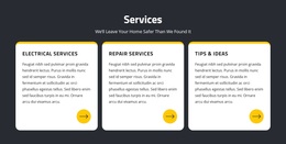 Repair And Electrical Services - Website Template