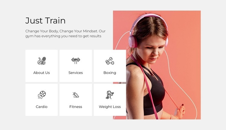 Top gyms Web Page Design