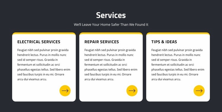 Repair and electrical services Webflow Template Alternative