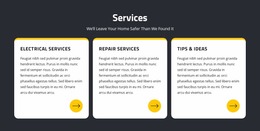 Repair And Electrical Services - Website Mockup Template