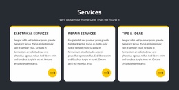 Repair And Electrical Services - Free Html5 Theme Templates